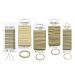 Bribeck  Blonde Hair Ties & Blonde Bobby Pins for Hair Set (156 Pcs) - Premium Hair Elastics  Ponytail Holders  Hair Clips for Women & Girls - Styling Accessories  No-Damage  Creaseless  Ouchless - All Hair Types