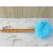 Shower Loofah Body & Back Scrubber | Exfoliating Luffa Bath Brush | Long Wooden Handle | Men & Women | Easy Reach | 2 Pack Blue - Buy Online on GoSupps.com