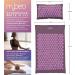 Buy MyBEO Acupressure Mat Set Natural Fiber Massage Mat with Pillow & Ball for Relaxation Alleviate Back Neck & Foot Tension Violet Lavender - Buy Online on GoSupps.com
