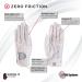 Zero Friction Ladies Compression-Fit Synthetic Golf Glove 2 Pack with Free Tee Pack - White/Pink | Universal-Fit Left Hand - Buy Online on GoSupps.com