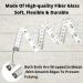 HANSMAYA Soft Tape Measure - Body Measuring Fiberglass Sewing Tailor Ruler 150cm/60inch White - Buy Online on GoSupps.com