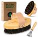 Buddy Bruno dog brush short hair with 100% natural bristles fur brush for daily fur care Premium Striegel for dogs & cat brush including brush cleaner made in de