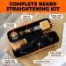 Tame the Wild Premium Beard Straightener Kit for Men - Heated Beard Brush Grooming Set with Heat Protectant, Soap, Balm, Comb, and Storage Case - Ideal Gift - Buy Online on GoSupps.com