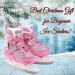 Xino Sports Deluxe Adjustable Ice Skates - Black/Pink, Faux Fur Padding, Reinforced Ankle Support - Pink Small Junior 13-3 - Buy Online on GoSupps.com