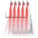 Streamer Flies for Fly Fishing, Classic Clouser Minnow Fishing Flies Streamers Fly Fishing Lures for Trout Bass Saltwater Freshwater Red 5pcs