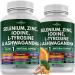 NEW AGE Selenium Zinc Iodine L Tyrosine Ashwagandha - Supplement for Women and Men with Bladderwrack Turmeric Silica Kelp Schisandra - 120 Count 60 Count (Pack of 2)