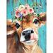 TINY FUN Diamond Painting Kits for Adults&Kids DIY 5D Diamond Art Paint with Round Diamonds Full Drill Cow Gem Art Painting Kit for Home Wall Decor Gifts(12x16inch/30 40cm)