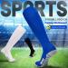 Buy Elutong Children's Football Socks - Unisex Training Socks Comfortable & Breathable Non-Slip Size 33-45 Black/White/Blue - Buy Online on GoSupps.com