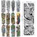 18 Sheets Full Arm Temporary Tattoo Set | Konsait Waterproof Sleeve Tattoo Body Stickers for Men and Women - Buy Online on GoSupps.com