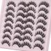 JIMIRE Faux Mink Cat Eye Lashes Fluffy Crossed Volume False Eyelashes Natural Look Handmade Premium Quality Reusable 16 Pairs Pack 16 Pairs - B - Buy Online on GoSupps.com