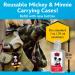 Disney Store Portable Hand Sanitizer - Pack of 2 Travel Size Refillable Sanitizers with Holders and Clip - Mickey and Minnie Design - Buy Online on GoSupps.com