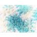 Toppercake Blue &White Pearlescent Shimmer Edible Wafer Snowflake Cupcake Decoration Cake Topper (pack of 48)