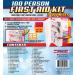 Rapid Care First Aid 804-15-12 100 Person 376 Piece Emergency First Aid Kit  Exceeds 2015 OSHA/ANSI Standards  Wall Mountable  Multi Compartment with Easy Access Tilt Trays Clear/Red Meets OSHA / ANSI 2015 - Buy Online on GoSupps.com