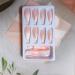24Pcs Glitter French Press On Nails - Medium Coffin False Nails for Women - Almond Shaped Acrylic Stick On Nails - Buy Online on GoSupps.com