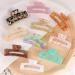 Magicsky 10 Pcs Marble Tortoise Acrylic Hair Claw Clips for Women - Cute Butterfly Barrettes Pins - Aesthetic Styling Accessories in Brown Opal Pink Multicolor - Buy Online on GoSupps.com