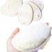6 Pack Premium Bath Loofah Pads - 100% Natural Exfoliating Shower Sponge - Men & Women Body Wash Scrubber - Buy Online on GoSupps.com