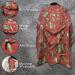 King Midas Empire Vintage Barber Cape | Professional Salon Hair Cutting Cape with Snap Closure | Red & Green Design - Shop Internationally - Buy Online on GoSupps.com