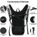 Mothybot Hydration Backpack 20L with 2L Hydration Bladder - Festival Essential for Hiking, Running, Biking - Holographic Crocodile Textured Design - Buy Online on GoSupps.com