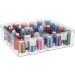 New brothread Tall & Clear Storage Box/Organizer for 30 Spools - Embroidery & Cotton Thread Holder Compatible with Isacord, Floriani, Madeira, Glide - 1X30 - Buy Online on GoSupps.com