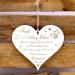 Personalized Baptism Godfather & Godmother Sign - Engraved Heart 13x12cm with Custom Saying & Date - Buy Online on GoSupps.com