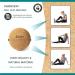 Natural Cork Yoga Studio Massage Ball - 4 cm | Eco-Friendly Recovery Tool for Pain Relief & Muscle Relaxation - Buy Online on GoSupps.com