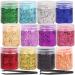 Gold Foil Flakes,12 Colors Gold Foil Gilding Flakes,Gold Foil Flakes for Resin,Metallic Flakes for Nails,Crafts,Home Decoration,Painting