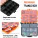 PLUSINNO 201pcs Fishing Accessories Kit in Tackle Box - Hooks, Weights, Split Shot Gear for Bass, Trout, Catfish - Buy Online on GoSupps.com