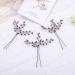 Kercisbeauty Purple Beaded Hair Pins - Wedding Bridal Hair Accessories for Bride Bridesmaid Prom - Pack of 3 - Buy Online on GoSupps.com