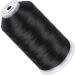New brothread - Single Huge Spool 5000M Each Polyester Embroidery Machine Thread 40WT for Commercial and Domestic Machines - Black Black-900