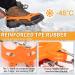 Miracol Ice Cleats 23-Spikes Snow Grips for Men Women Kids - Anti-Slip Traction Crampons for Hiking, Walking, Jogging - Medium Size, Orange - Buy Online on GoSupps.com