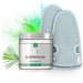 Lowell body peeling set with peeling glove - skin peeling 500g hammam peeling glove for body and face - body scrub - lemongrass lemongrass gray/gray