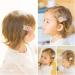 Vucdxop Girl Artificial Flower Hair Clips Set - Baby Hair Loop Clip Accessories | 3 Pieces Style C for Children - Buy Online on GoSupps.com