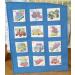 Jack Dempsey Needle Art 30079 Nursery Quilt Transportation Blocks  12 Quilt Blocks  9-Inch-by-9-Inch  White