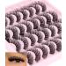 Yawamica Cat Eye 16MM Wispy False Eyelashes - Natural Fluffy D Curl Extension Look - 16 Pairs Pack - Buy Online on GoSupps.com