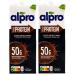 Alpro - 2 -person pack protein soybar chocolate 1 liter - plans protein drink choco soy Soya drink 100 % vegetable (50 g protein p Pack)