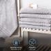 Comfortec 2-Series XXL Sauna Towel Set - 100% Cotton Soft & Rapid Dry - Large 80x200 cm in Silver Gray | Perfect for Spa and Home Use - Buy Online on GoSupps.com