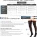 Truform Sheer Compression Stockings 15-20 mmHg - Women's Thigh High 20 Denier Black X-Large (Pack of 2) - International Shipping Available - Buy Online on GoSupps.com