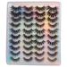 20 Pairs False Eyelashes 10 Styles Natural Wispy Look Fake Eyelashes 18-20mm 3D Fluffy Crossed Faux Mink Lashes Pack Handmade Soft and Lightweight Eyelashes Multipack Cat eye&Round Shape by Boahankuke D - 20 Pairs 10 Styles