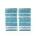 SKL Home by Saturday Knight Ltd. Seabrook Stripe 2-Piece Hand Towel Set Teal 2 Count