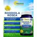 Rhodiola Rosea 1000mg Supplement - 180 Vegan Capsules for Energy, Brain Function & Stress Relief - Max Strength Rhodiola Root Extract Pills - Golden Root Herb Powder for Men & Women - Buy Online on GoSupps.com
