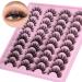 20 Pairs Natural Wispy Cat Eye False Eyelashes - Faux Mink Extensions (Style 1) - Buy Online on GoSupps.com