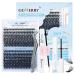Cluster Lashes Kit GEMERRY Individual Lashes 240Pcs Cluster Lashes DIY Individual Eyelash Kit D Curl 8-16mm Eyelash Extension Kit with Lash Bond and Seal and Lash Glue Remover and Lash Tweezers B-KIT 30D+40D-0.07D