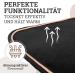 Esposita Champion Edition Sweat Ceiling with Fur Collar | Black-Rose Gold 135cm Show Blanket | Fleece Cover with Ornamental Piping - Buy Online on GoSupps.com