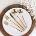 Modern Luxury Gold Disposable Plastic Cutlery Set - 40 Count, Service for 8 - Buy Online on GoSupps.com