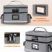 Zannaki Medicine Storage Bag with Combination Lock | Double Layer Pill Organizer | Secure Zippered Locking Box for Prescriptions Vitamins & Supplements - Grey - Buy Online on GoSupps.com