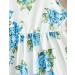 Puseky Toddler Girl Floral Print Dress and Ribbed Cardigan Set - Blue (2-3 Years) - Buy Online on GoSupps.com
