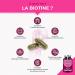 Biotin | Excipient Free | Accelerates Hair & Nail Growth | With Vitamin B8 Pumpkin Seed Zinc and Selenium | 120 Vegan Capsules | Made in France | Nutrimea - Buy Online on GoSupps.com