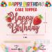 Seyal Real Strawberry Happy Birthday Cake Topper - Buy Online on GoSupps.com