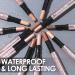 FOCALLURE 3 Pcs Eyeshadow Sticks Set - Shimmer & Matte Shades with Blending Sponge Brush | Long-Lasting Waterproof Formula | Cream Eye Highlighter Pen for Brightening - Makeup Limerence - Buy Online on GoSupps.com