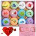 12-Piece Natural Organic Bath Bomb Gift Set with Rich Fizz - Perfect Birthday or Mother's Day Gift for Kids, Women, and Men - Buy Online on GoSupps.com
